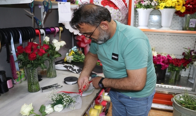 Havza'da çiçekçilerde Anneler Günü yoğunluğu