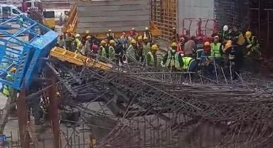 İşçi Bayramı'nda çalışırken demirlerin altında kaldılar: 3 yaralı