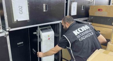 İstanbul'da kaçakçılık operasyonu: 100 milyon liralık bakım cihazı ele geçirildi