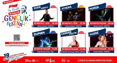 İstanbul'da üç ilçeden ortak "Hep Birlikte 19 Mayıs Gençlik Festivali"