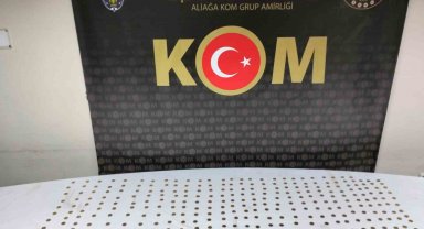 İzmir'de 340 adet sikke ele geçirildi
