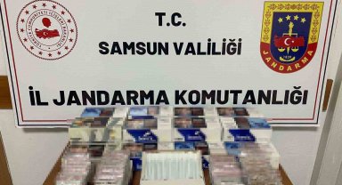 Jandarma ekiplerince bandrolsüz makaron ele geçirdi
