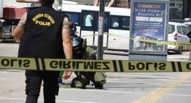 Kaldırımdaki sırt çantası bomba paniği yaşattı