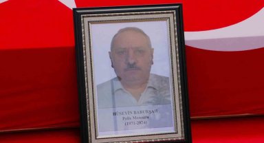 Kalp krizi sonucu hayatını kaybeden polis memuru memleketine uğurlandı