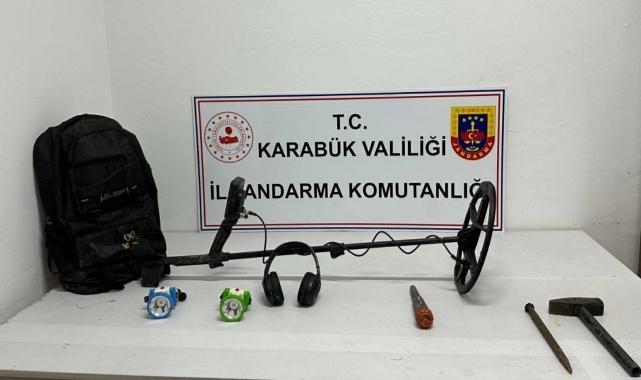 Karabük'te kaçak kazı ve uyuşturucu operasyonlarında 3 şüpheli yakalandı