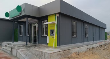 Karmod deprem bölgesine hafif çelik yapıdan banka şubeleri inşa ediyor