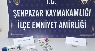 Kastamonu'da 57 adet sentetik ecza hapı ele geçirildi: 1 gözaltı