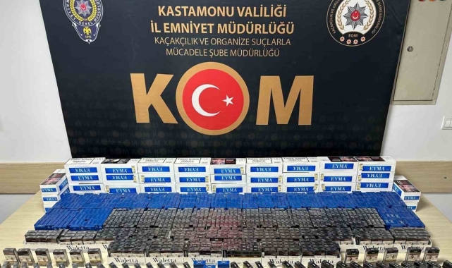 Kastamonu'da binlerce makaron ele geçirildi