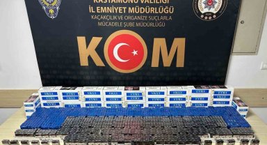 Kastamonu'da binlerce makaron ele geçirildi