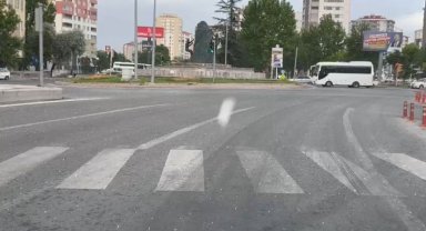 Kayseri'de dolu yağışı etkili oldu