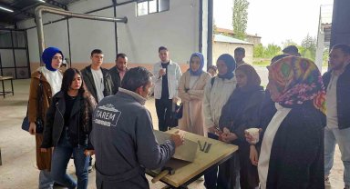 KAYÜ öğrencileri TAREM'de pratik yapıyor