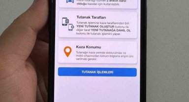 Kaza tespit tutanağı artık e-Devlet'te
