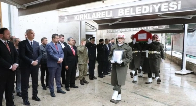Kırklareli'nde Kıbrıs gazisi son yolculuğuna uğurlandı