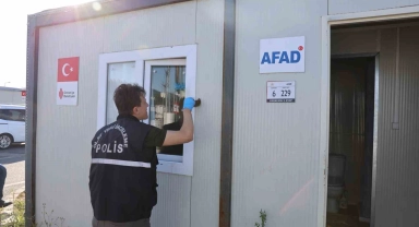 Konteyner kentte klima ve televizyon hırsızlığı