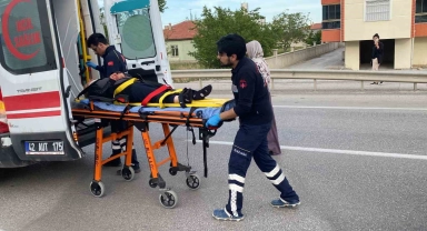 Konya'da üç tekerlekli bisiklet otomobille çarpıştı: 1 yaralı