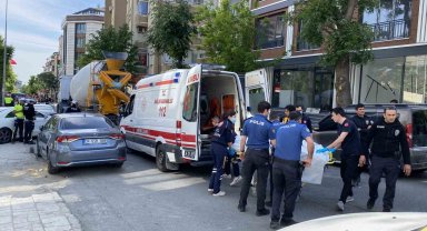 Küçükçekmece'de beton mikserinin çarptığı kadın öldü