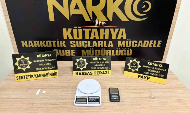 Kütahya'da cezaevinden çıkar çıkmaz tekrar uyuşturucu satan zanlı tutuklandı