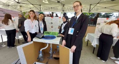 Liselilerden evsel atıkları ayrıştıran lavabo tasarımı