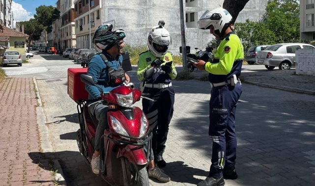 Manisa'da jandarmadan motosiklet denetimi