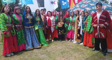 Manyas'ta unutulmaya yüz tutmuş Orta Asya gelenekleri tanıtıldı