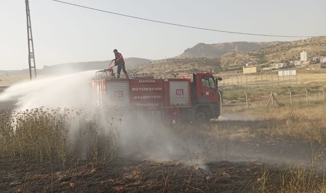 Mardin'de ormanlık alanda çıkan yangın söndürüldü