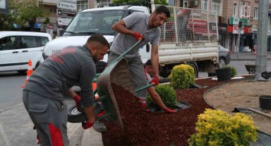 Melikgazi'de kavşaklar güzelleşiyor