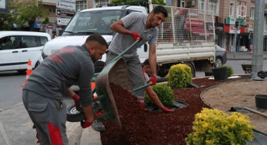 Melikgazi'de kavşaklar güzelleşiyor
