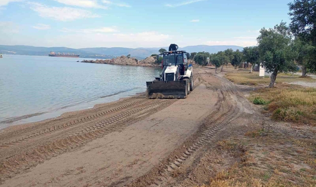 Milas sahilleri yaz sezonuna hazırlanıyor