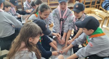 Minik izciler çalışmalarını sürdürüyor