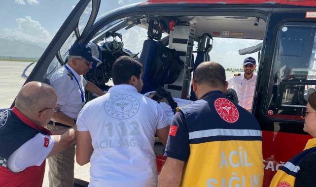 Muş'ta elektrik akımına kapılan genç Ankara'ya sevk edildi