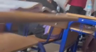 Öğretmene saygısızlık kamerada