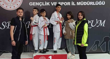 Oltulu minik tekvandocular il birincisi oldu