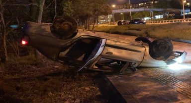 Ordu'da otomobilin devrilmesi sonucu 3 kişi yaralandı