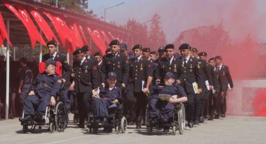 Ordu'da engelli bireyler bir günlük asker oldu