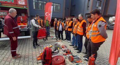 Orman yangınları gönüllüsü eğitimi yapıldı