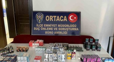Ortaca'da bandrolsüz sigara ele geçirildi