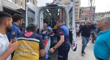 Otobüsten düşen adamın ayağı tekerleğin altında kaldı