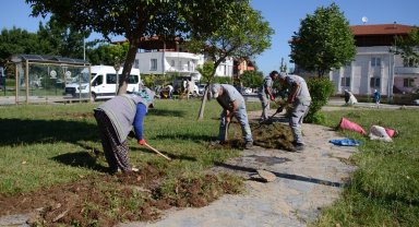 Pamukkale'de bahar bakımı yapılıyor