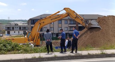 Sakarya'da inşaat kazısı esnasında elleri ve ayakları bağlı ceset bulundu