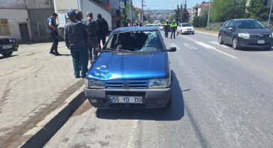Samsun'da otomobilin çarptığı yaya yaralandı
