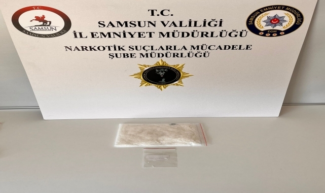 Samsun'da uyuşturucu operasyonunda 2 kişi yakalandı