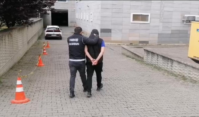 Samsun'da uyuşturucu suçundan 12 yıl 7 ay hapis cezası bulunan firari yakalandı