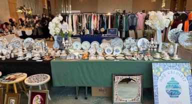 Sanatkarların eserleri uluslararası organizasyonda görücüye çıktı