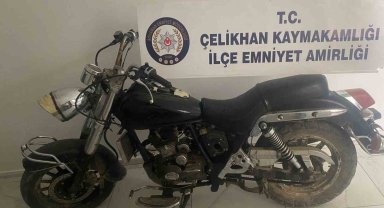 Şanlıurfa'dan çalınan motosiklet Çelikhan'da bulundu
