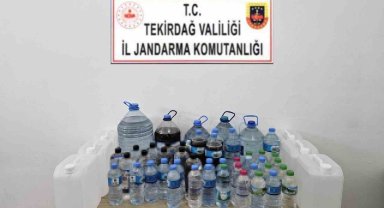 Saray'da 90 litre sahte içki ele geçirildi