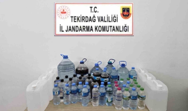 Saray'da 90 litre sahte içki ele geçirildi