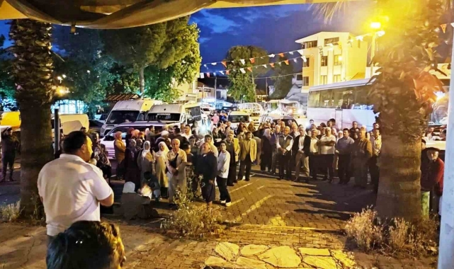 Seydikemer'de hacı adayları kutsal topraklara uğurlandı