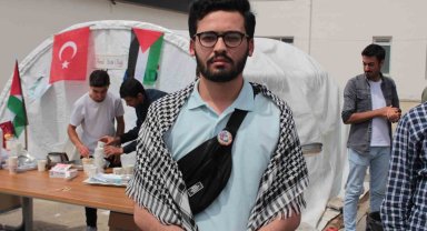 Siirt Üniversitesi öğrencileri Gazze'ye destek için çadır nöbeti başlattı