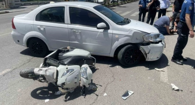 Siirt'te otomobilin çarptığı motosiklet sürücüsü yaralandı