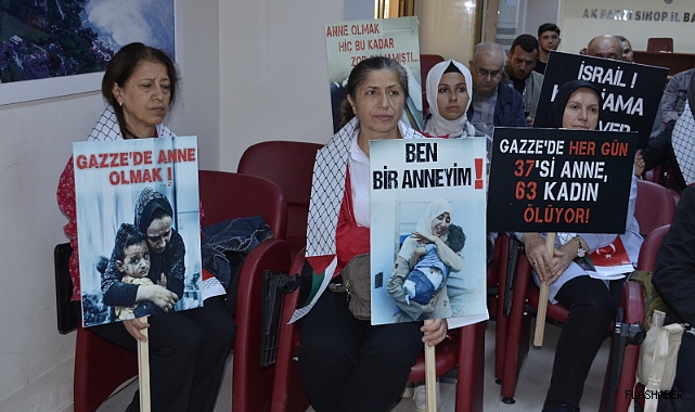 SİNOP'TA AK PARTİ'Lİ KADINLARDAN İSRAİL'E TEPKİ!